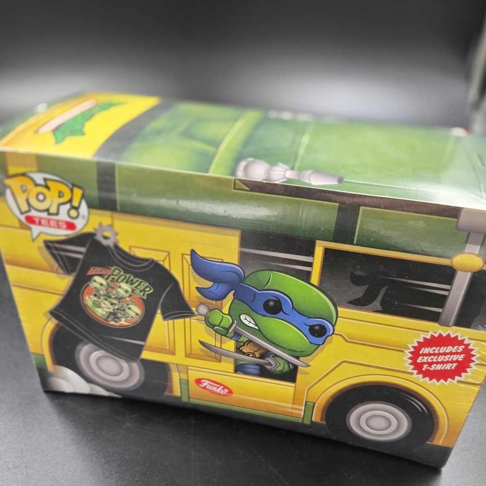 Funko Pop Tees TMNT Turtle Power Exclusive T-Shirt Large Unisex Van Box New